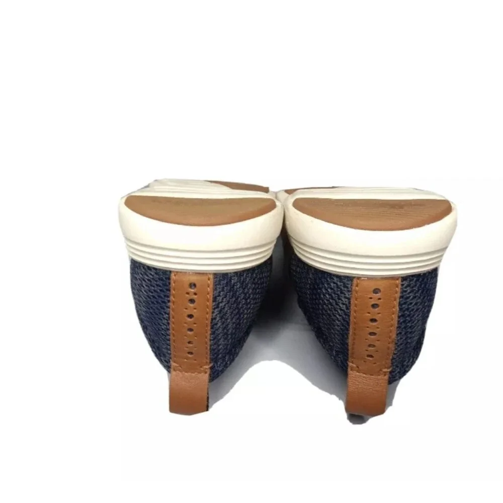 Cole Haan Men's Grand Tour Knit OxfordMen's Shoes Sz 9. 5 Blue Tan Retail $150
